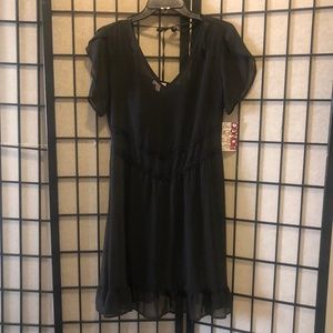 Bongo Black Sheer Dress with Slip  New With Tags Size 9